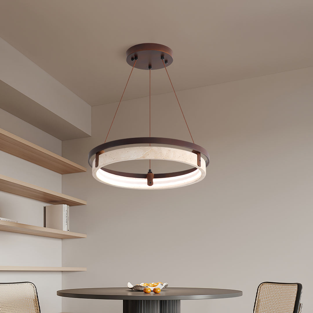 Orbit Travertine Pendant Light - Vakkerlight