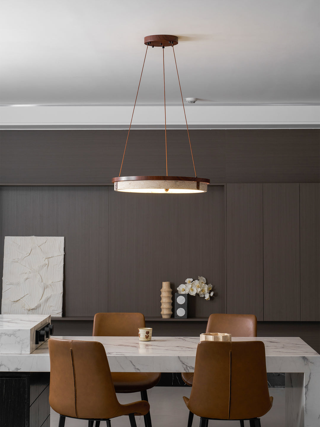 Orbit Travertine Pendant Light - Vakkerlight