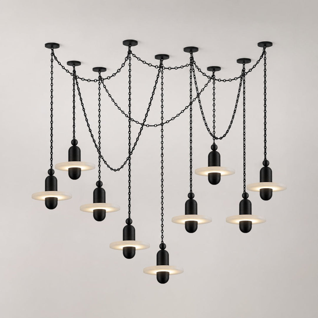 Orbital Drift Chain Chandelier - Vakkerlight