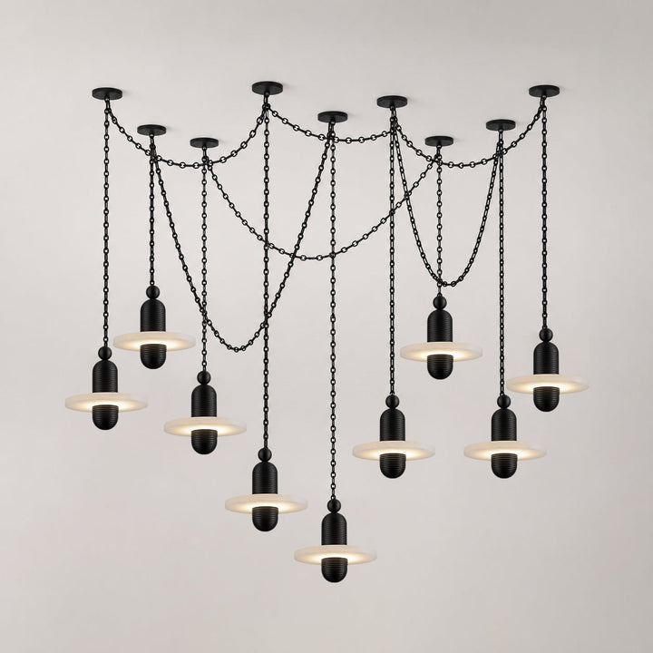Orbital Drift Chain Chandelier - Vakkerlight
