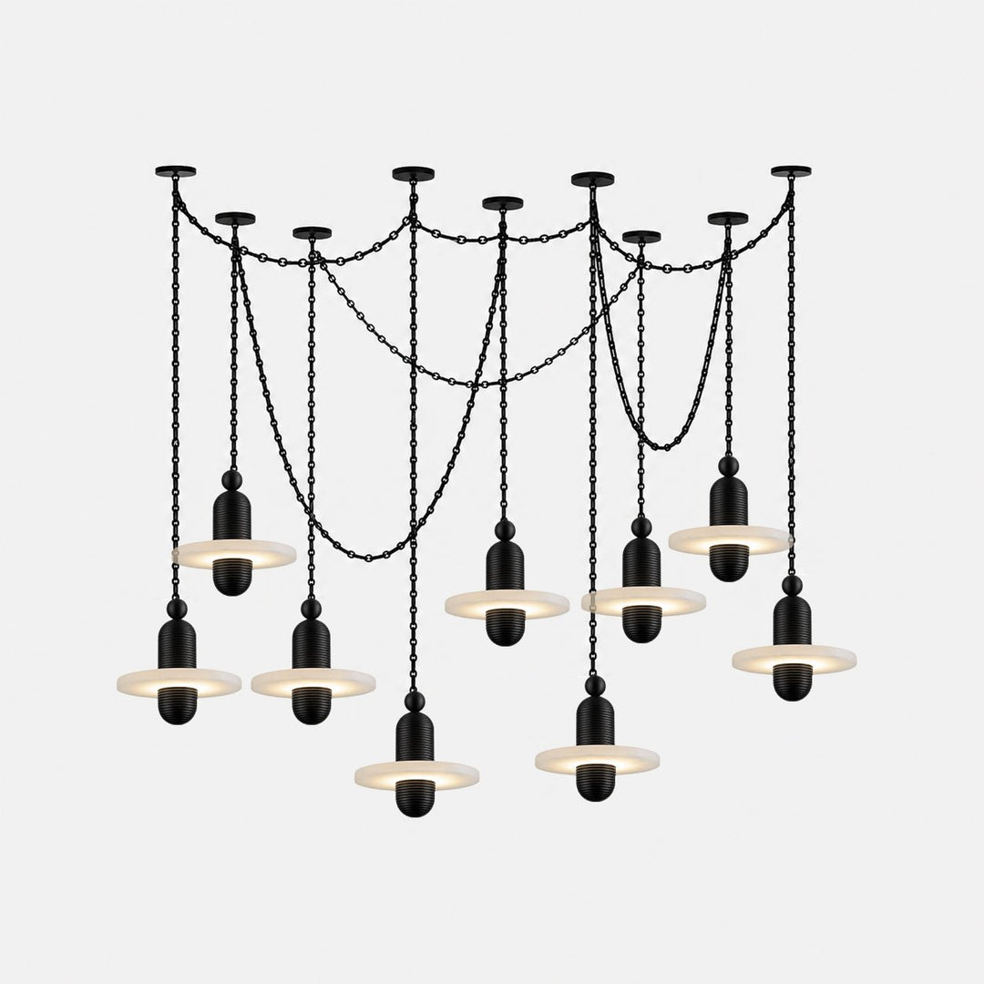 Orbital Drift Chain Chandelier - Vakkerlight