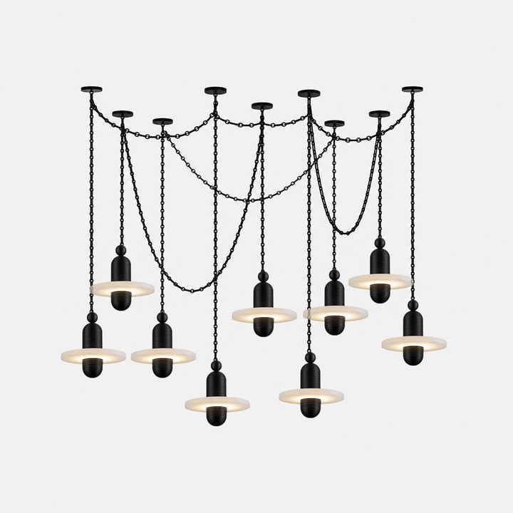 Orbital Drift Chain Chandelier - Vakkerlight