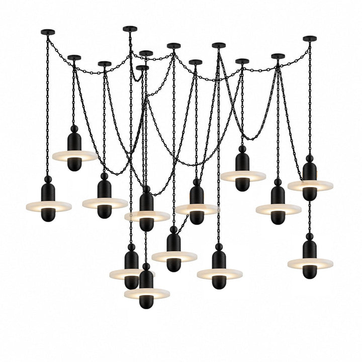 Orbital Drift Chain Chandelier - Vakkerlight
