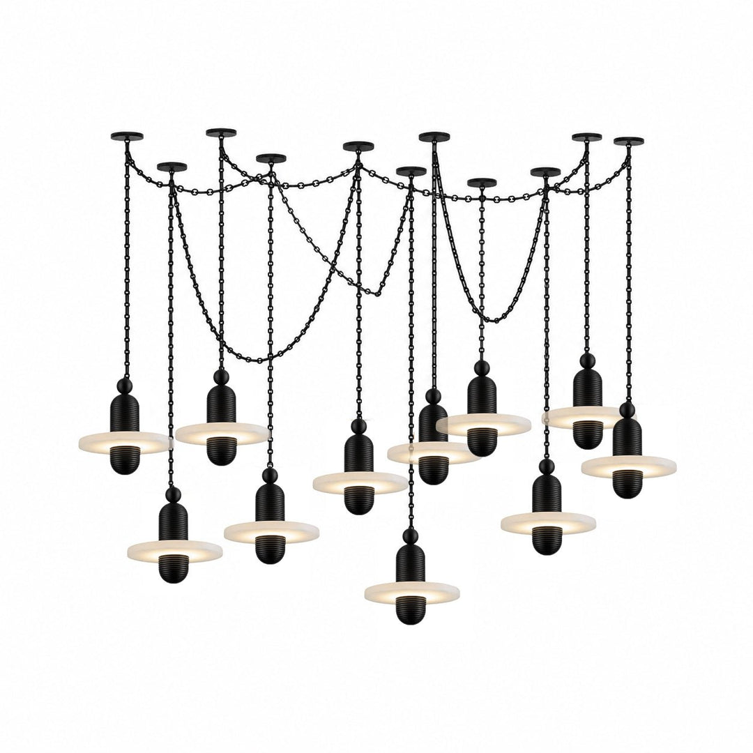 Orbital Drift Chain Chandelier - Vakkerlight