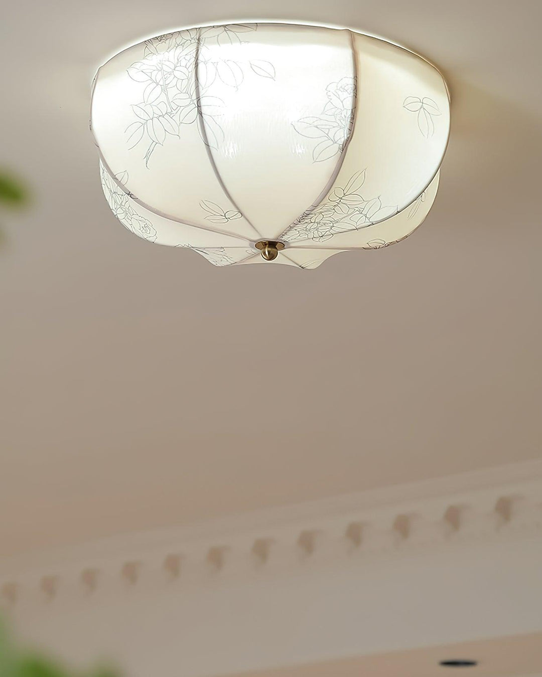 Orchid Fabric Ceiling Lamp - Vakkerlight