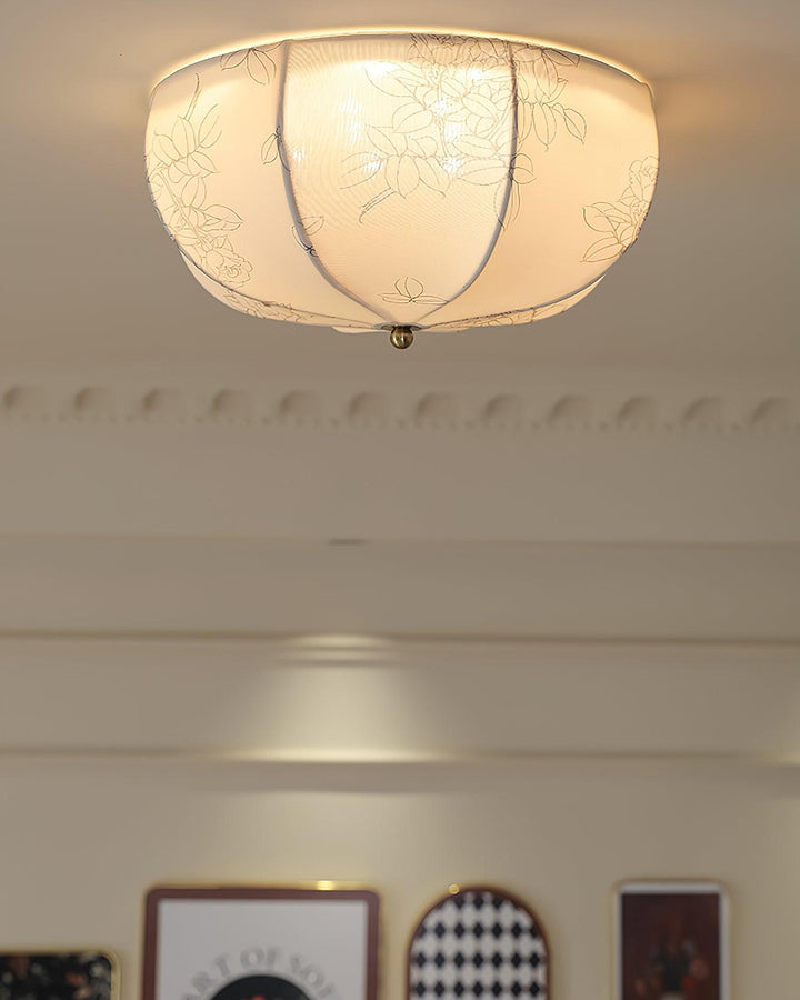 Orchid Fabric Ceiling Lamp - Vakkerlight