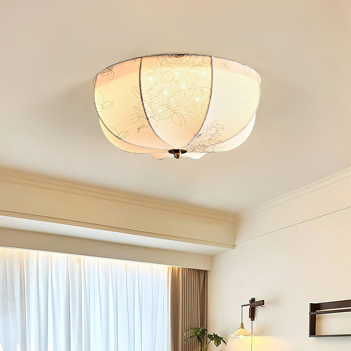 Orchid Fabric Ceiling Lamp - Vakkerlight