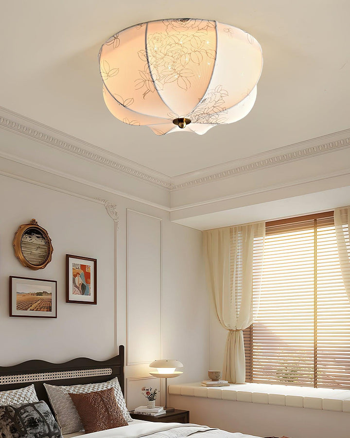 Orchid Fabric Ceiling Lamp - Vakkerlight