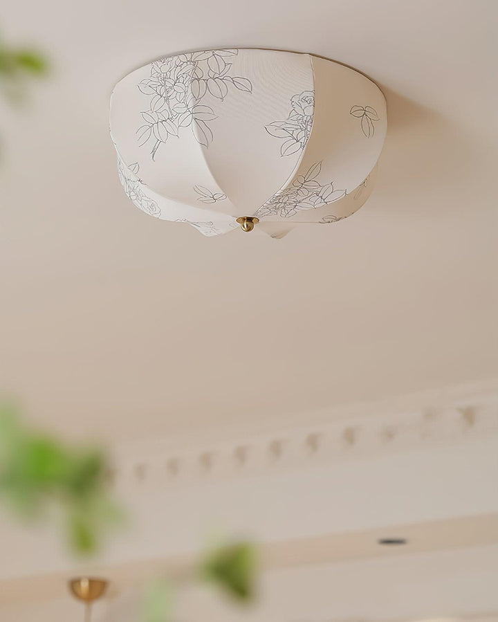 Orchid Fabric Ceiling Lamp - Vakkerlight