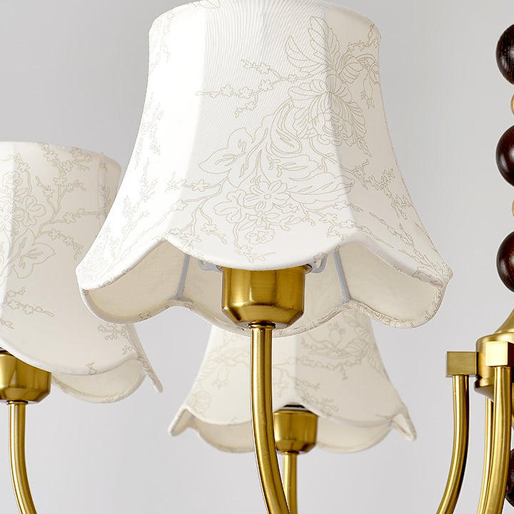 Orchid Fabric Chandelier - Vakkerlight