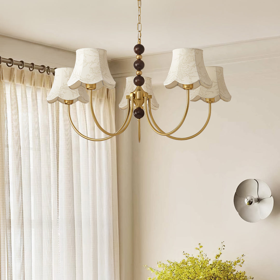 Orchid Fabric Chandelier - Vakkerlight