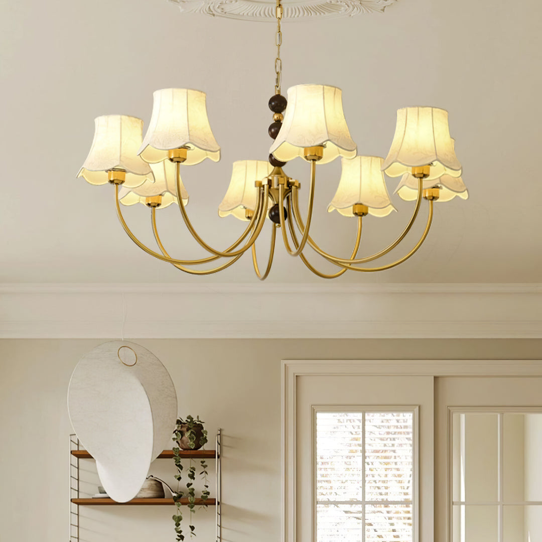 Orchid Fabric Chandelier - Vakkerlight