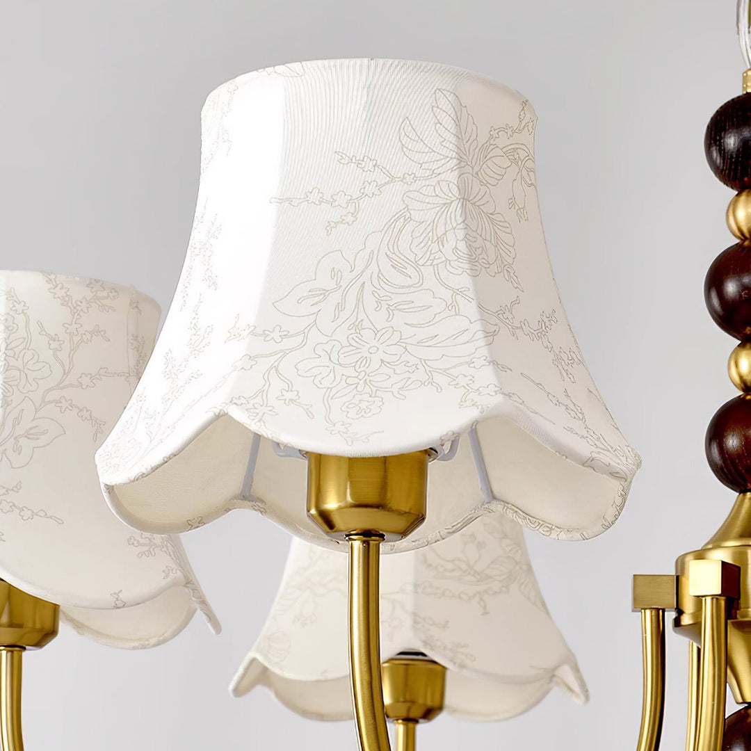 Orchid Fabric Chandelier - Vakkerlight