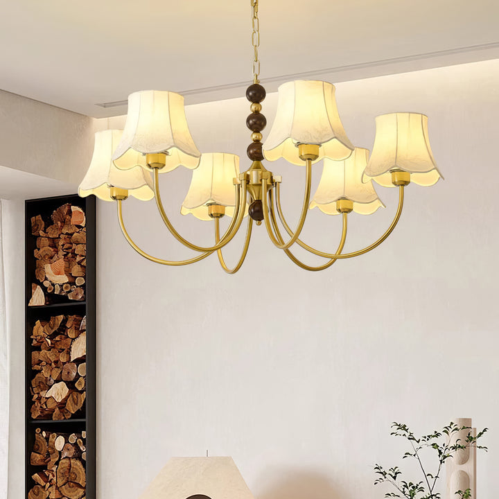 Orchid Fabric Chandelier - Vakkerlight