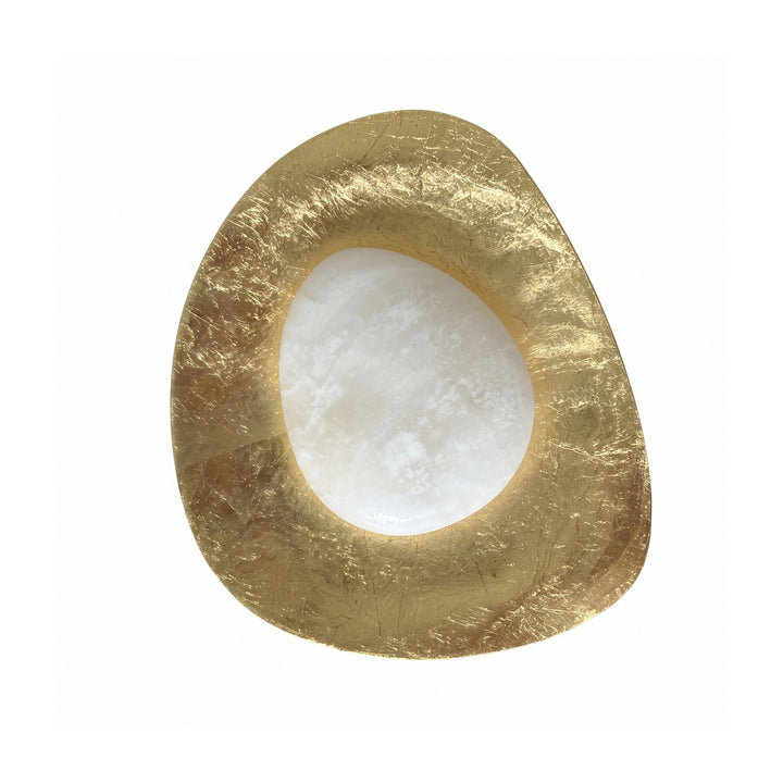 Applique in alabastro Organic Gilded Pebble