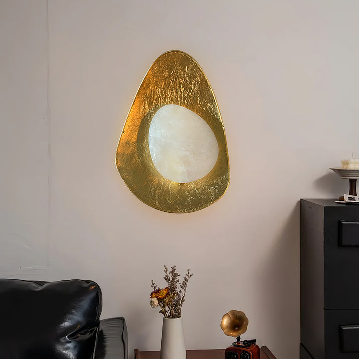 Organic Gilded Pebble Sconce - Vakkerlight