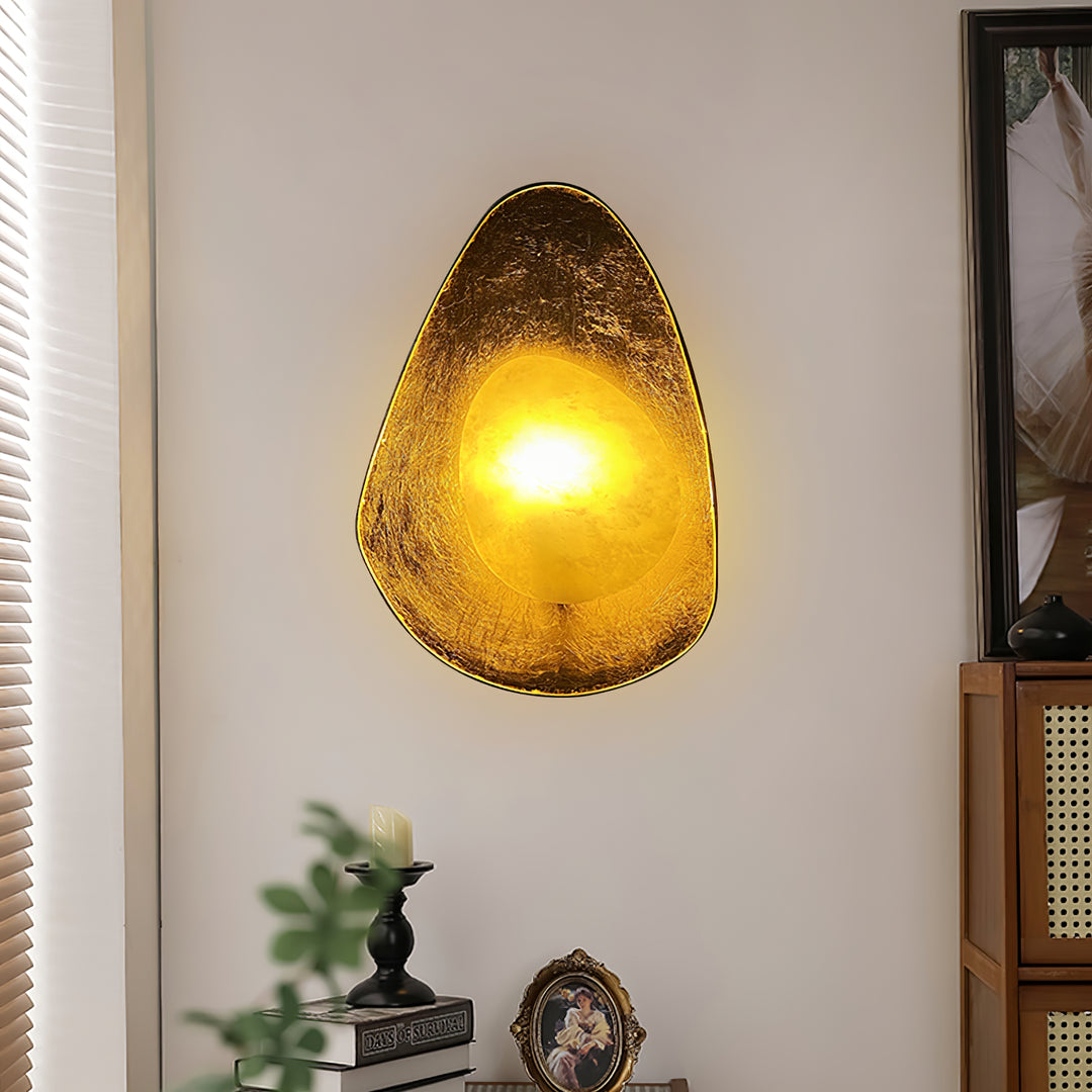 Organic Gilded Pebble Sconce - Vakkerlight