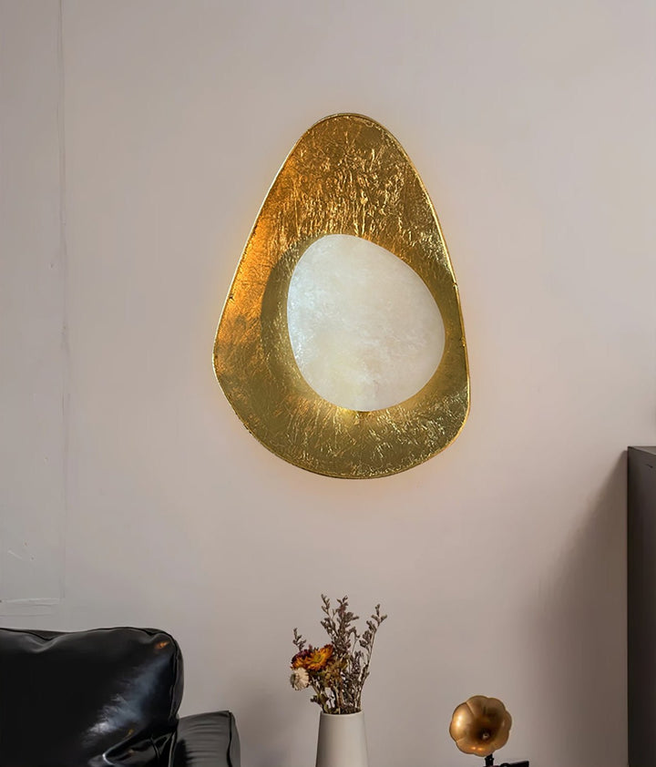Organic Gilded Pebble Sconce - Vakkerlight