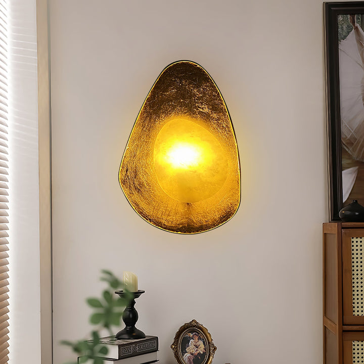 Organic Gilded Pebble Sconce - Vakkerlight