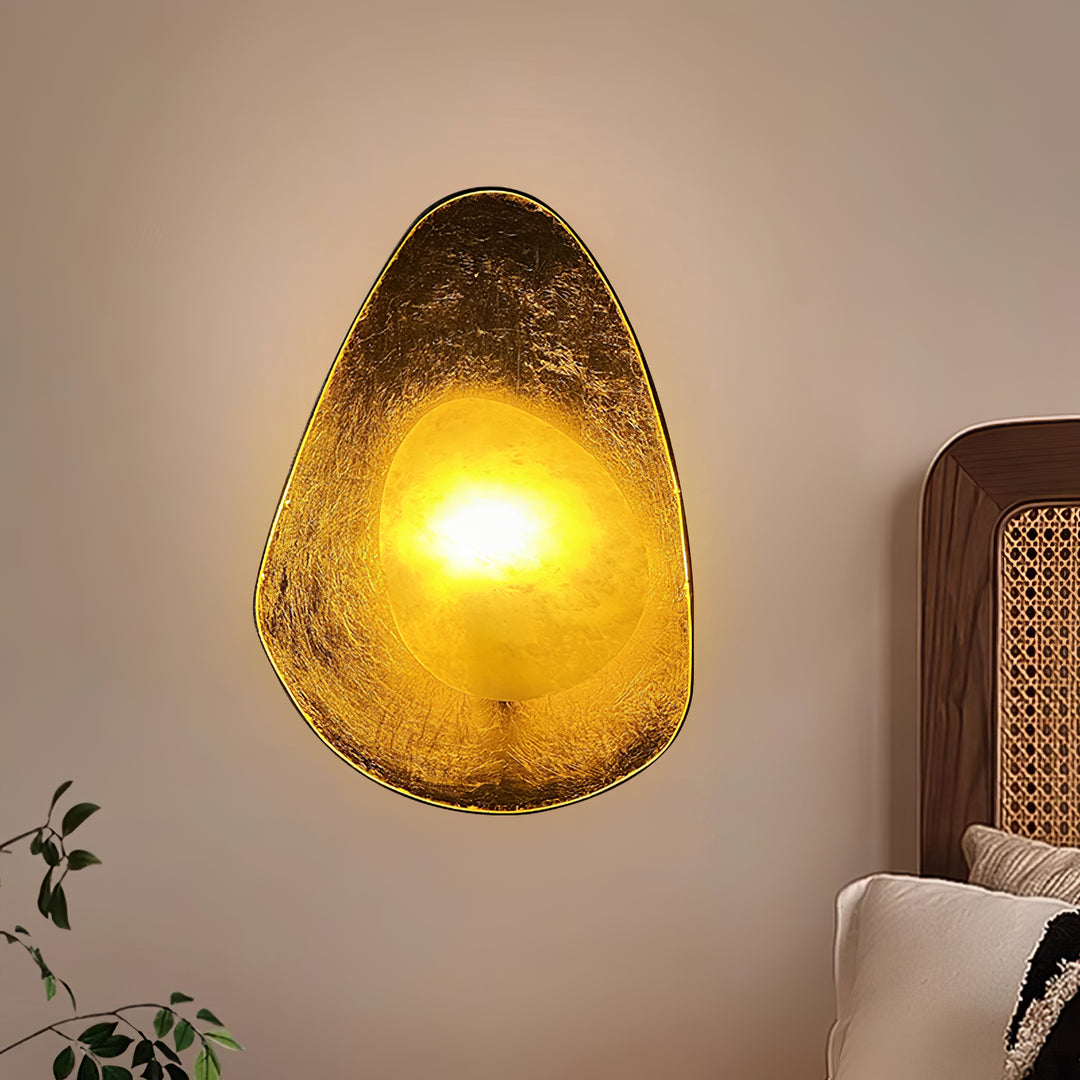 Organic Gilded Pebble Sconce - Vakkerlight