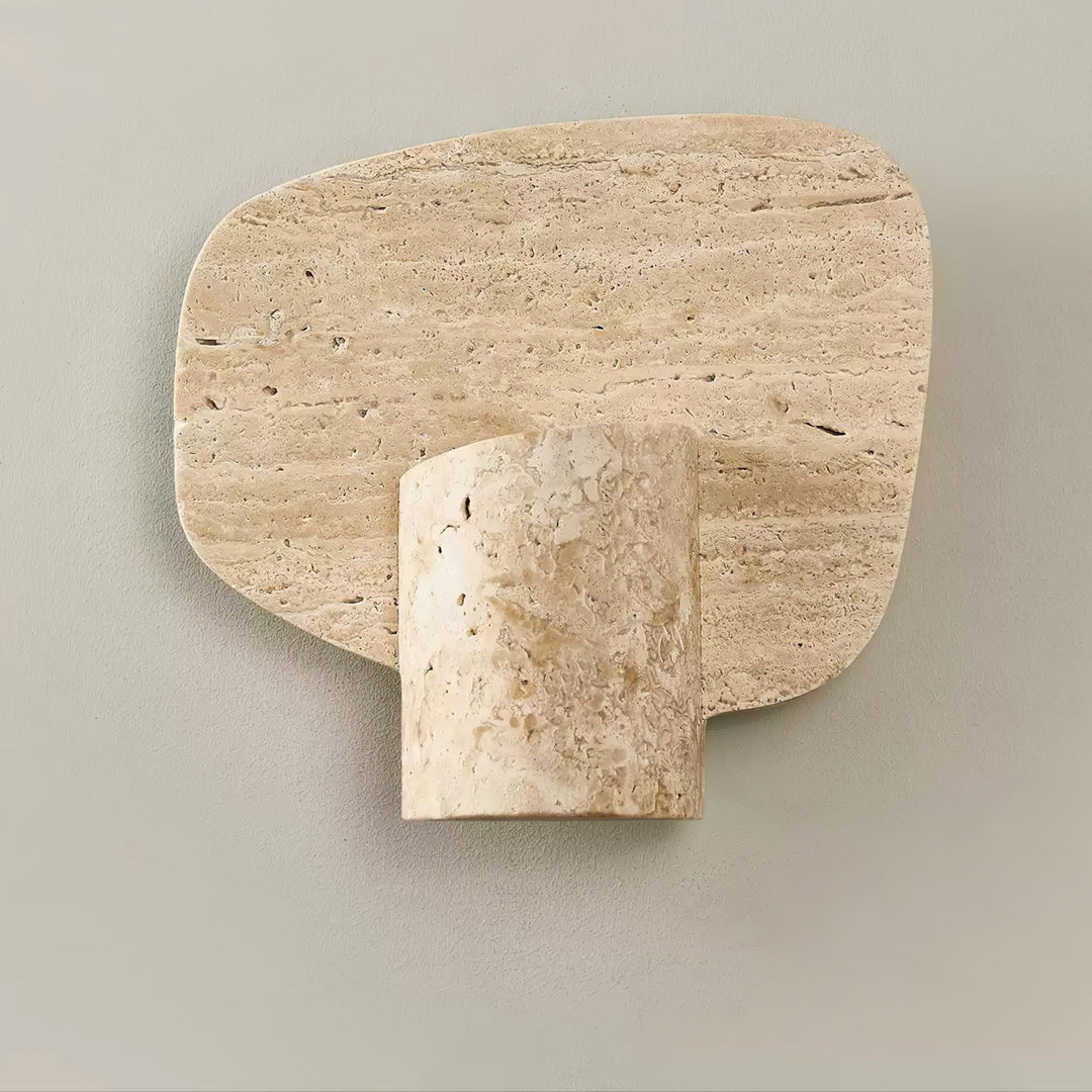 Organic Travertine Cylinder Wall Light - Vakkerlight