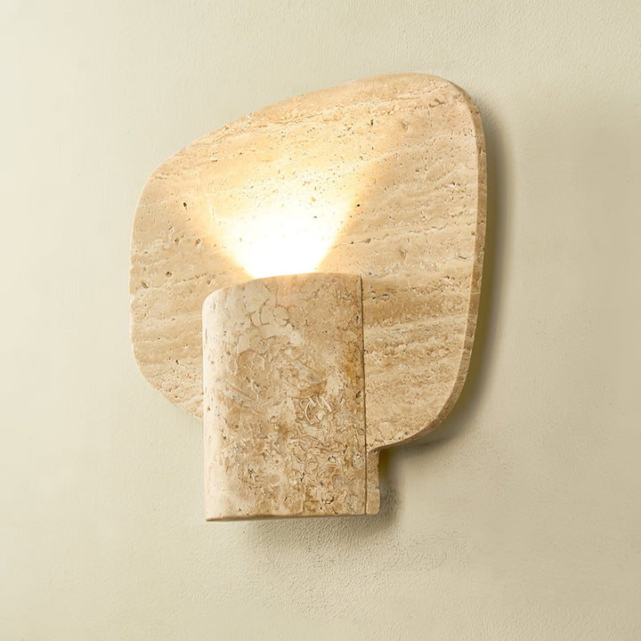 Organic Travertine Cylinder Wall Light - Vakkerlight