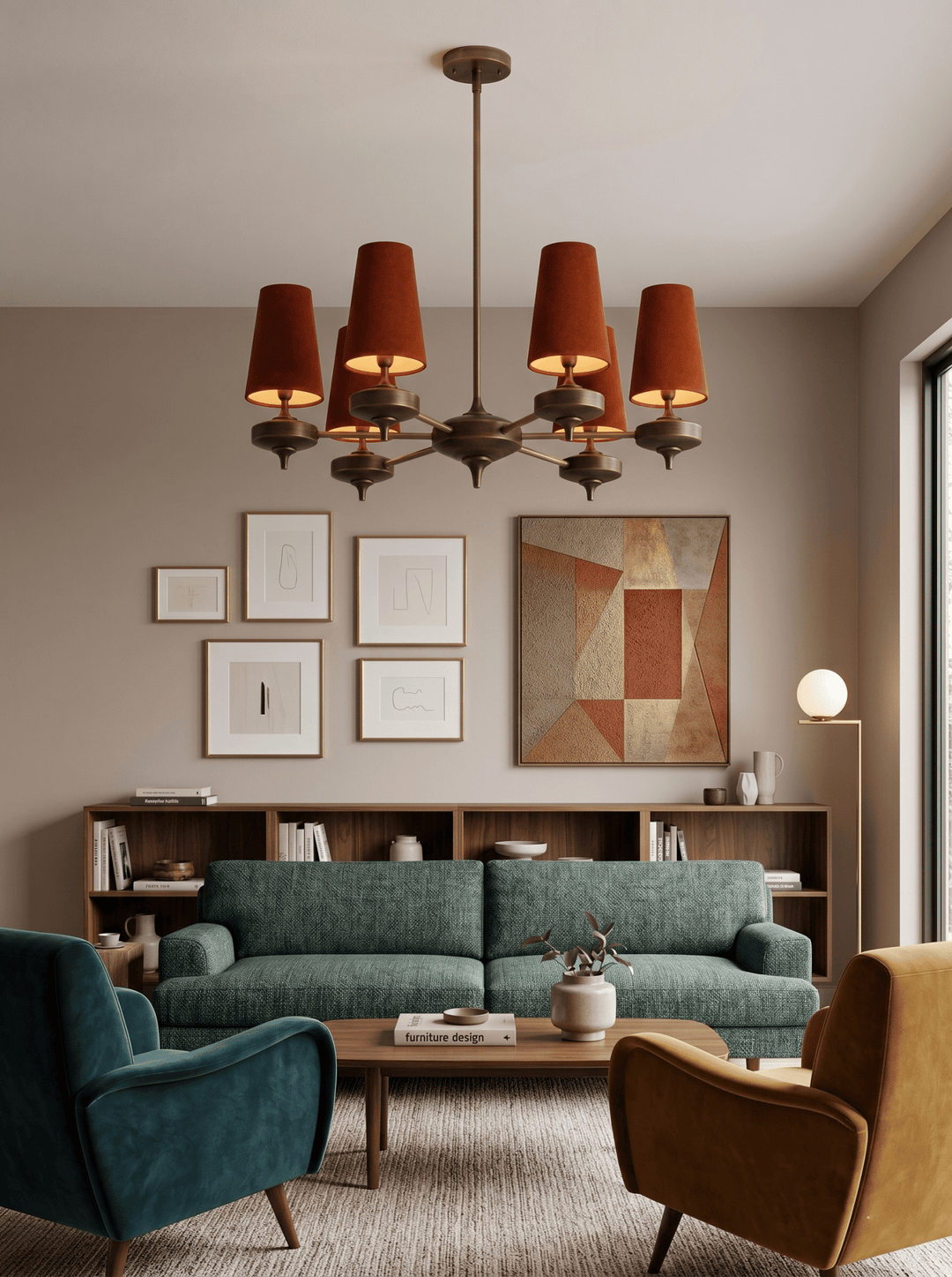 Orlan Shade Chandelier - Vakkerlight