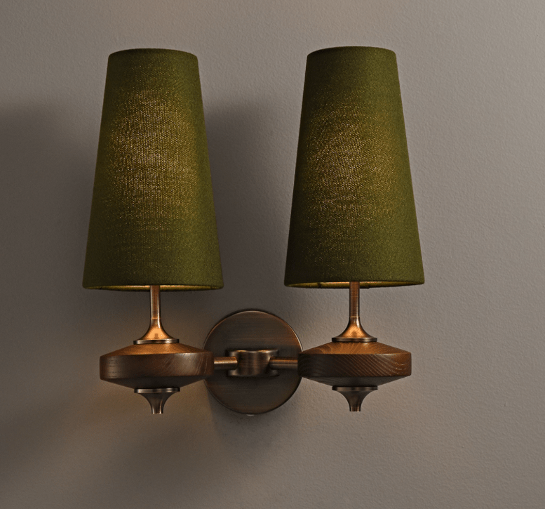 Orlan Twin Shade Wall Sconce - Vakkerlight