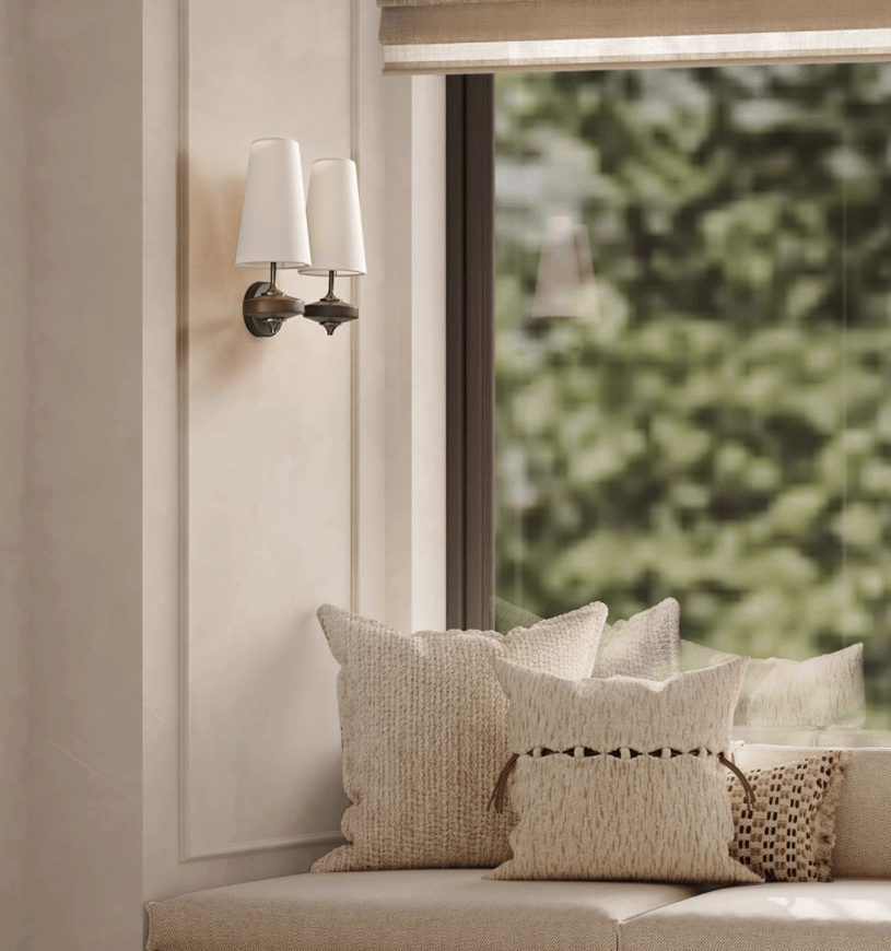 Orlan Twin Shade Wall Sconce - Vakkerlight