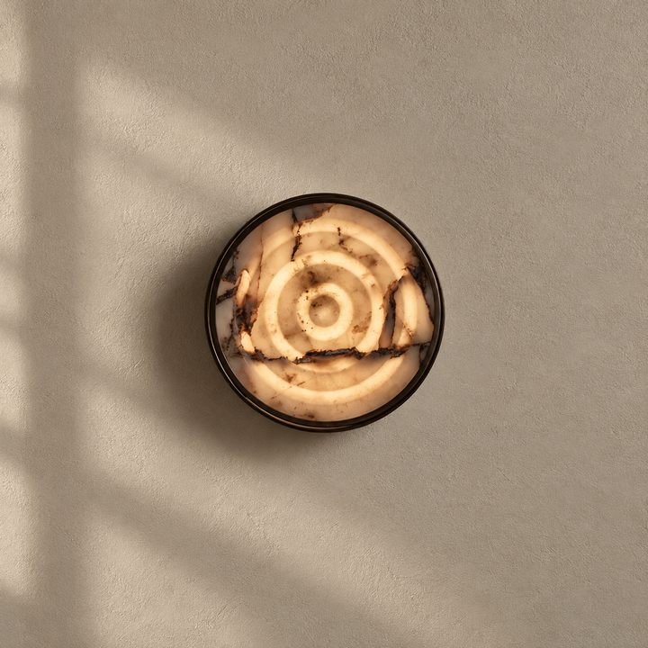 Orlina Stone Disc Wall Sconce