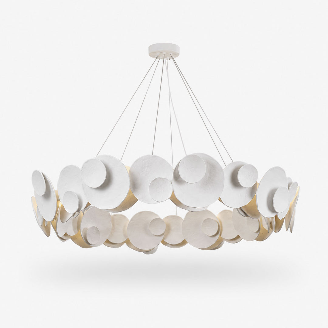 Orvella Plaster Disc Chandelier