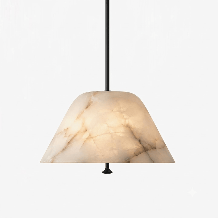 Orvella Alabaster Cone Pendant Light - Vakkerlight