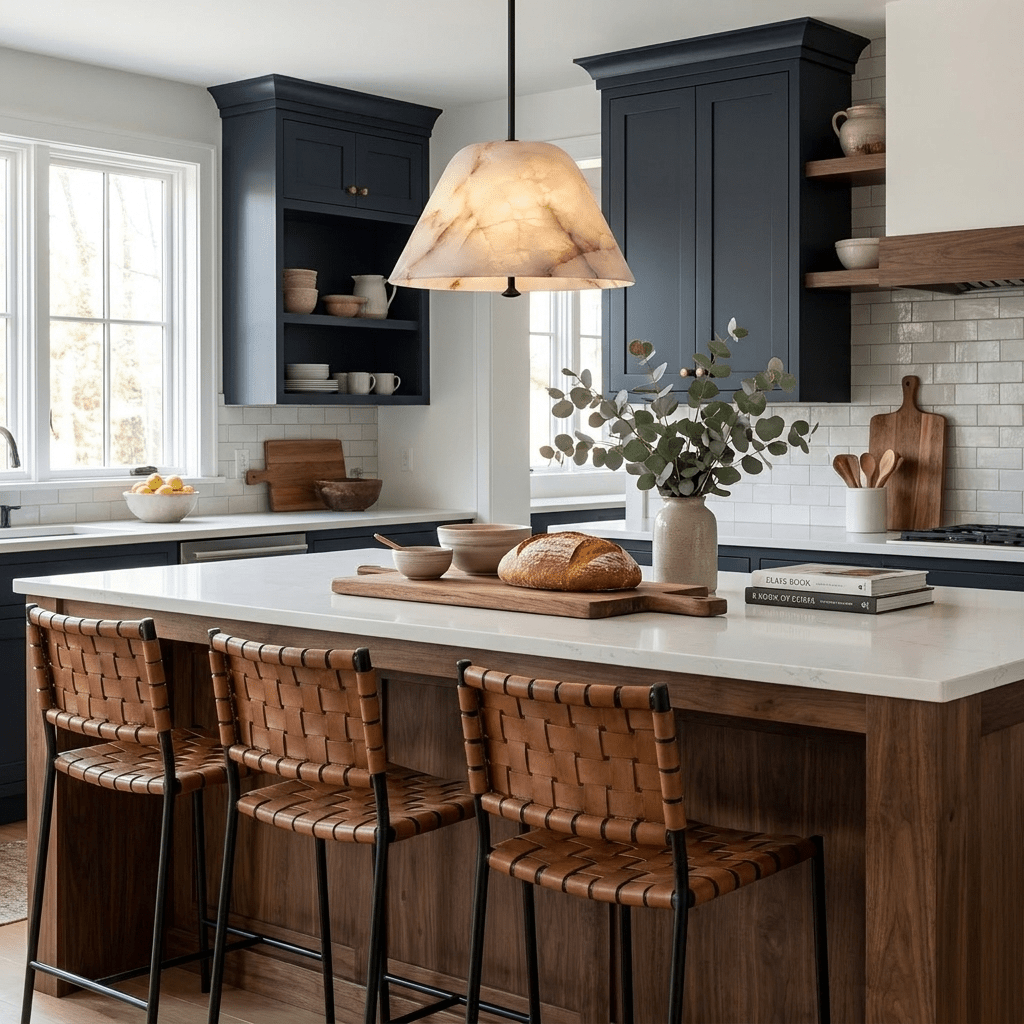 Orvella Alabaster Cone Pendant Light - Vakkerlight