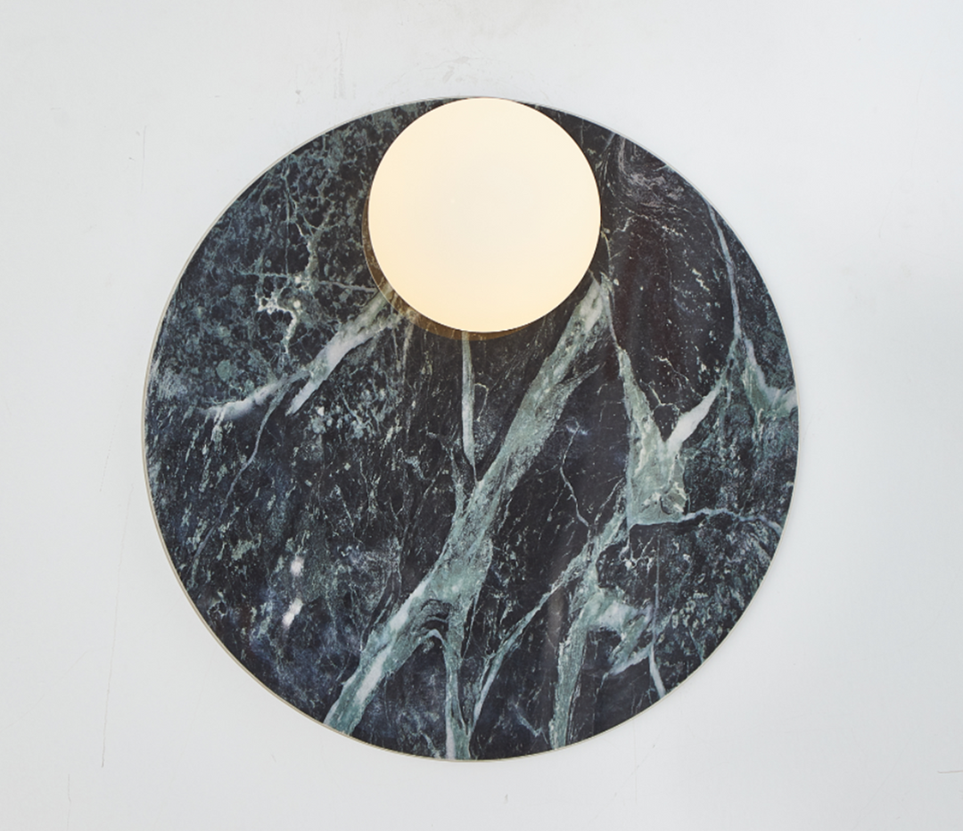 Orvella Stone Disc Wall Sconce