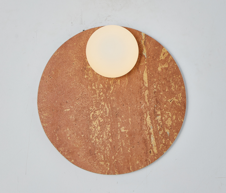 Orvella Stone Disc Wall Sconce