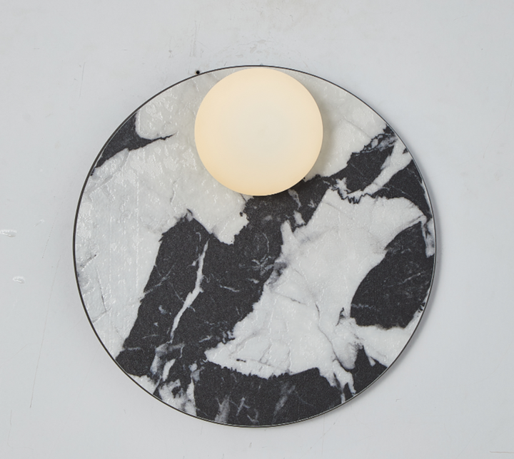 Orvella Stone Disc Wall Sconce