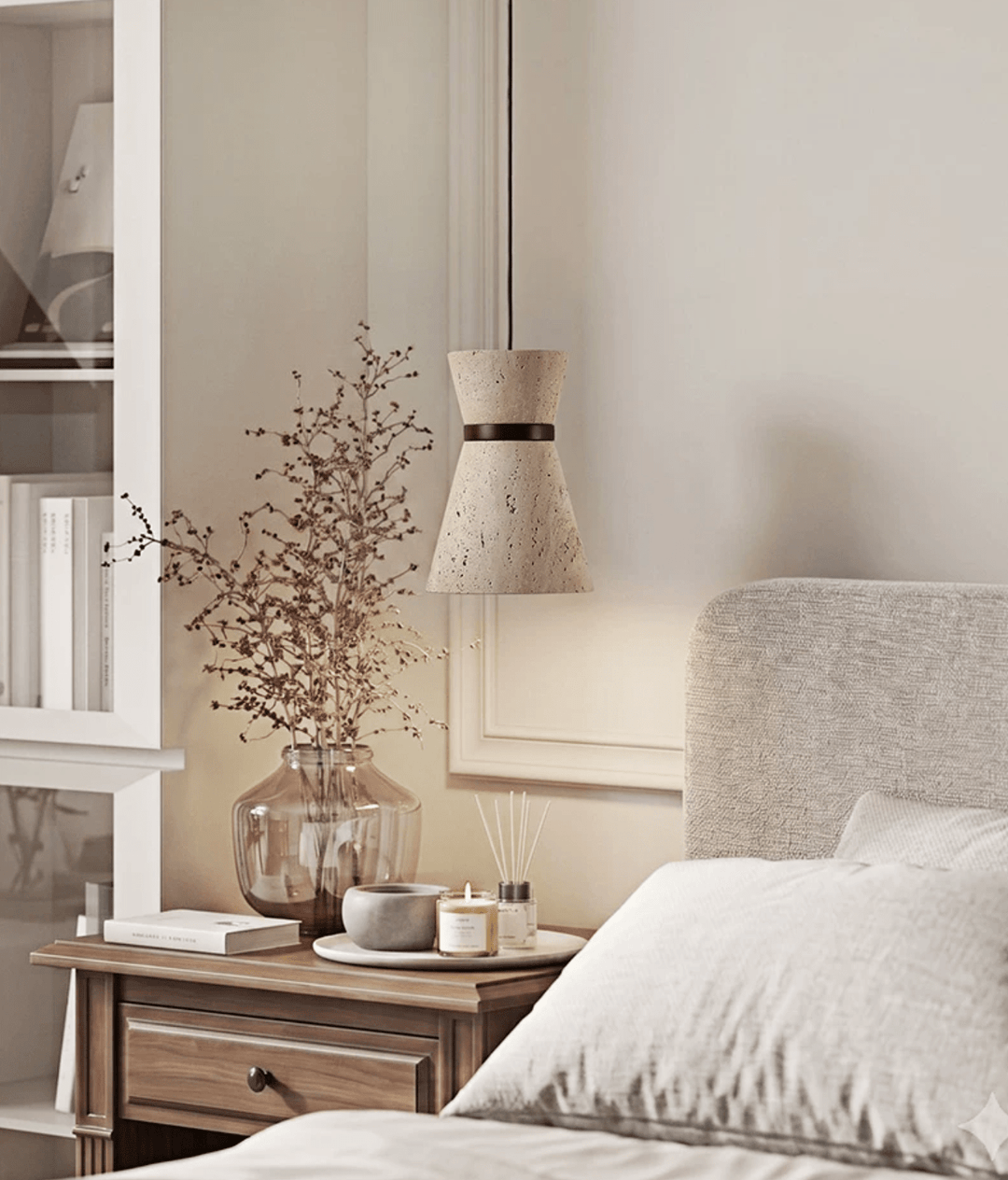Orvella Travertine Pendant Light
