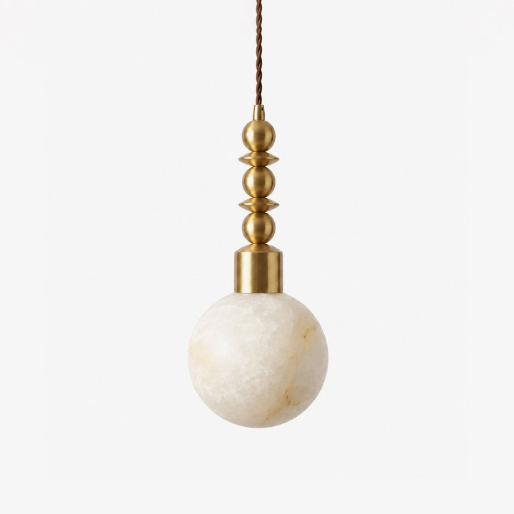 Orvelle Alabaster Beaded Pendant Light - Vakkerlight