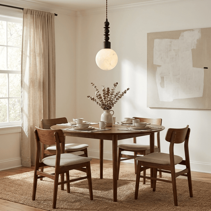 Orvelle Alabaster Beaded Pendant Light - Vakkerlight