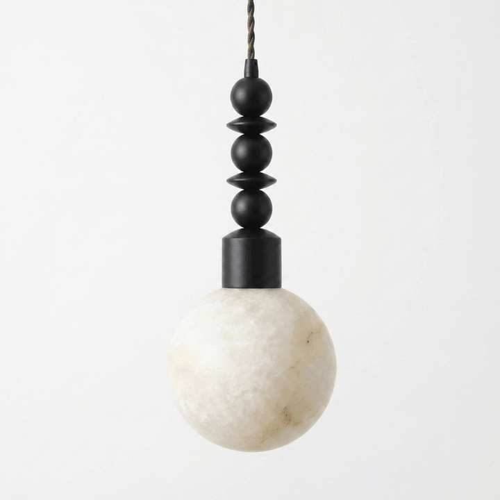 Orvelle Alabaster Beaded Pendant Light - Vakkerlight