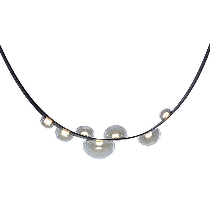 Orvyn Leather Arc Chandelier - Vakkerlight