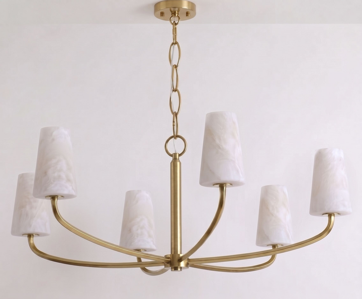 Osier Alabaster Chandelier