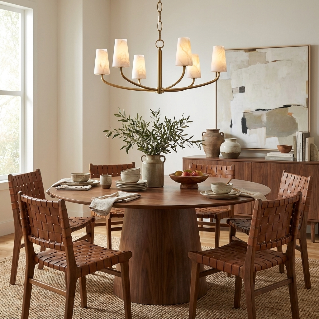 Osier Alabaster Chandelier