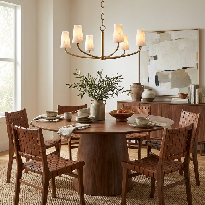 Osier Alabaster Chandelier