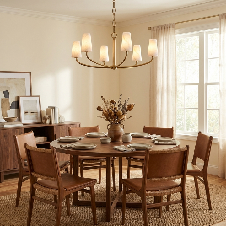 Osier Alabaster Chandelier
