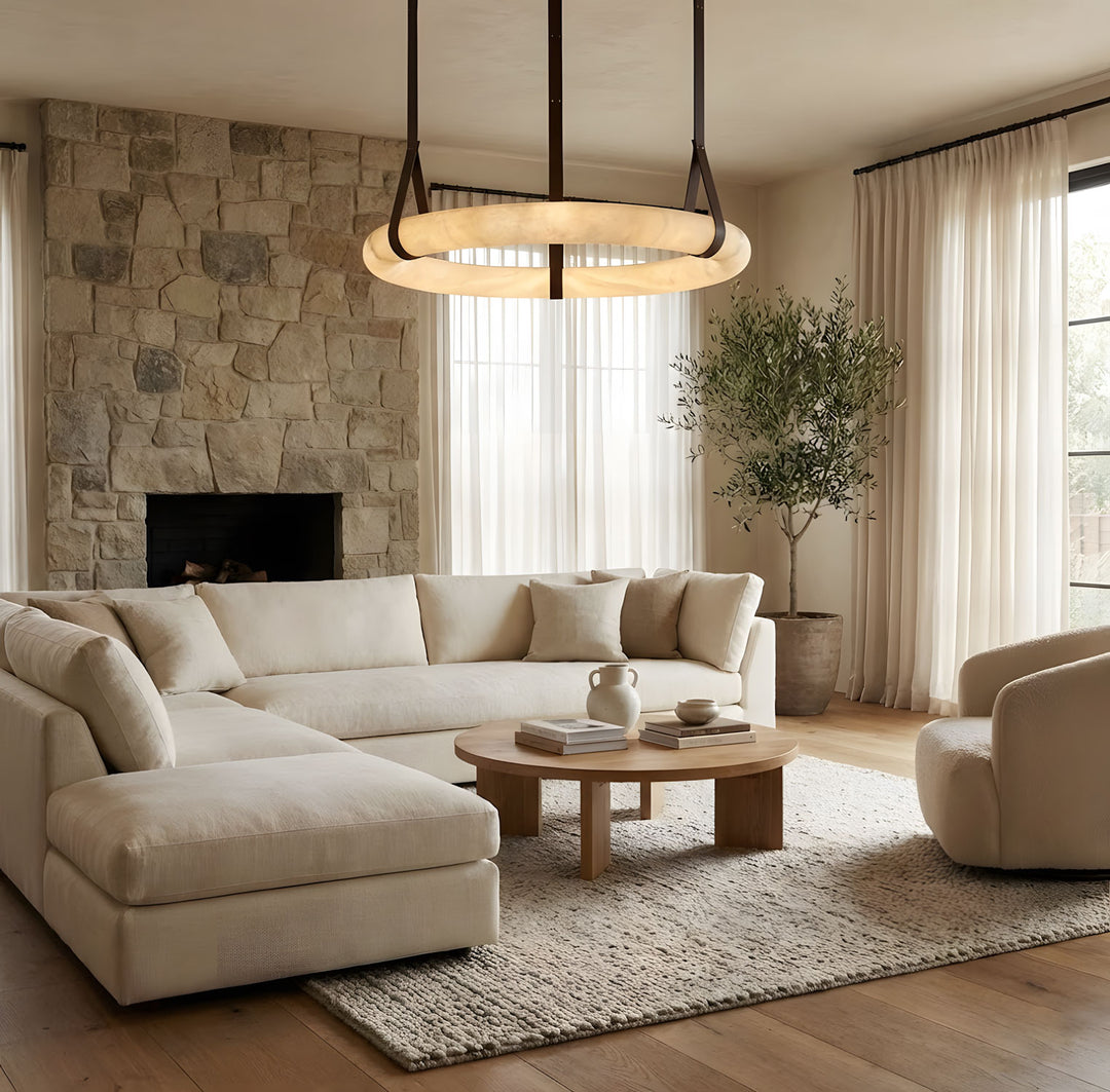 Oslo Alabaster Pendant Light A - Vakkerlight