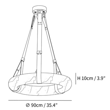 Oslo Albast Hanglamp B — Dimension drawings 1
