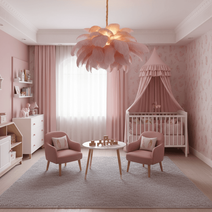 Ostrich Feather Chandelier - Vakkerlight