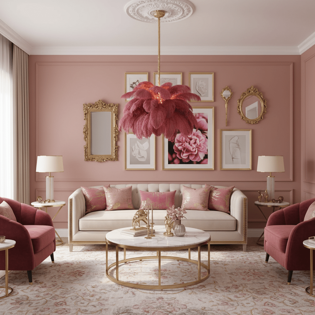 Ostrich Feather Chandelier - Vakkerlight