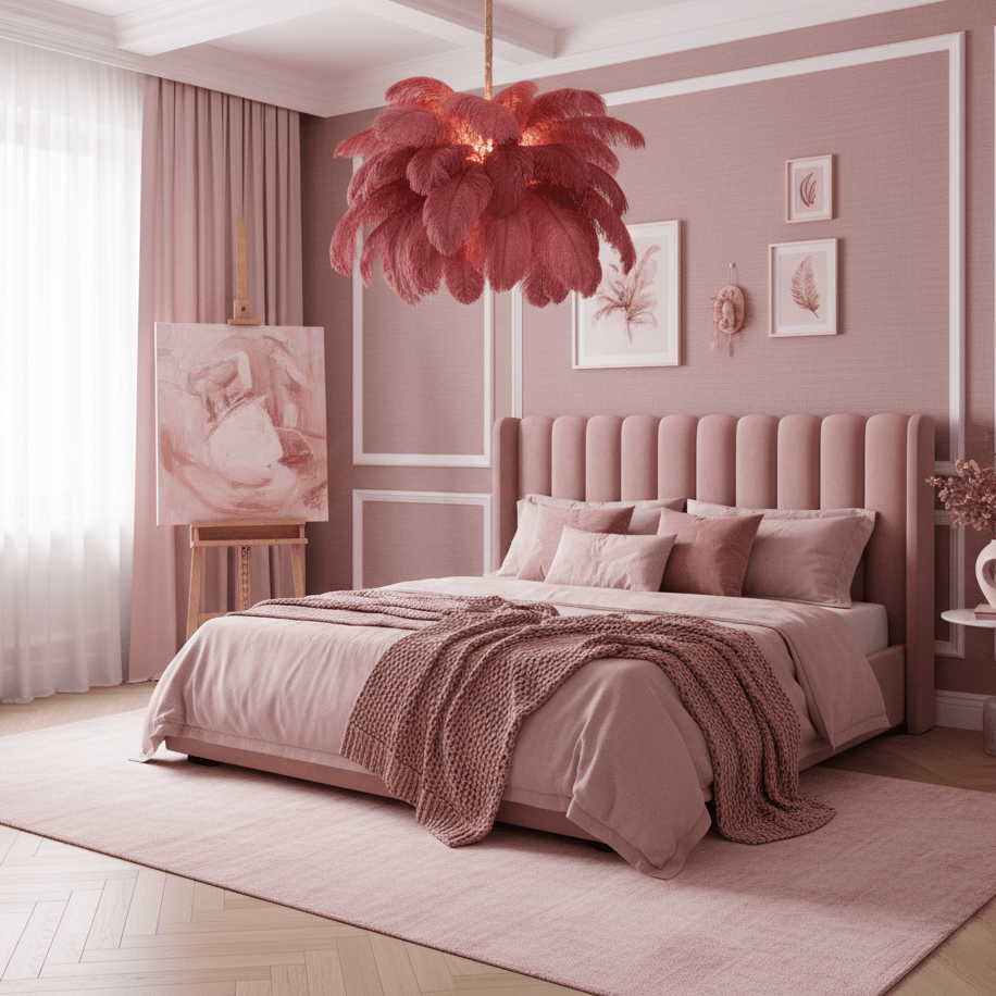 Ostrich Feather Chandelier - Vakkerlight